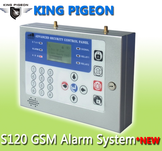 New LCD Display Menu Office GSM Alarm System 